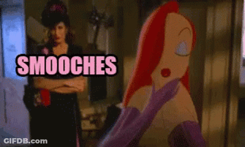 Jessica Rabbit Giving Smooches GIF