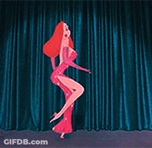 Jessica Rabbit Sexy Stage Stroll GIF