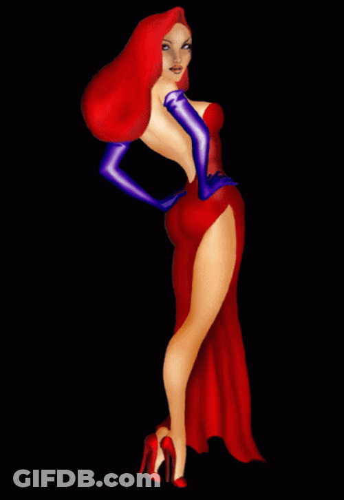 Jessica Rabbit Sparkling Dress GIF