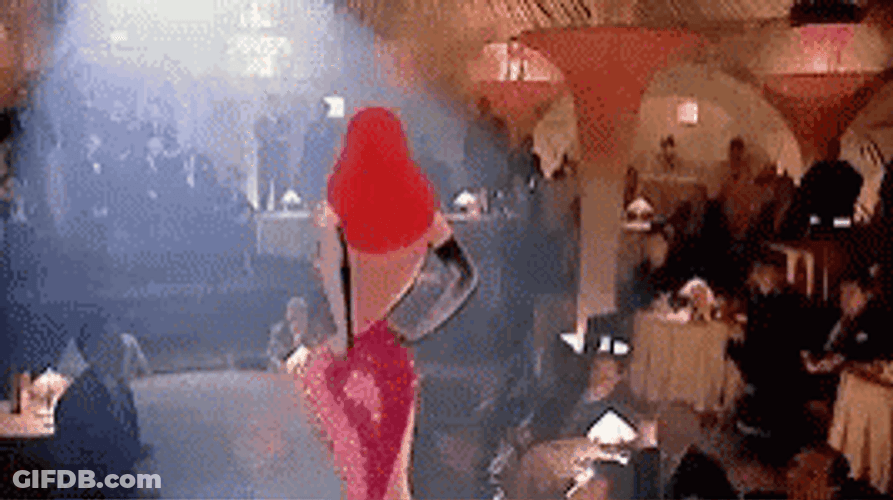 Jessica Rabbit Walking Inside Club GIF