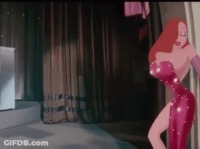 Jessica Rabbit Wall Dance GIF