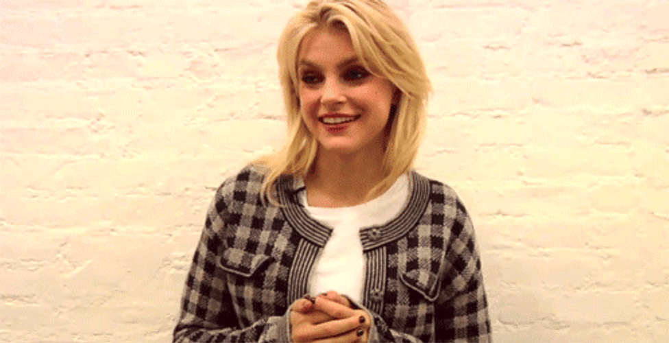 Jessica Stam Shy GIF