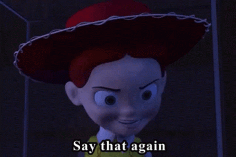 Jessie From Toy Story Threatening GIF