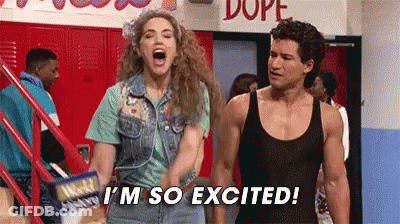 Jessie Spano Im So Exited GIF