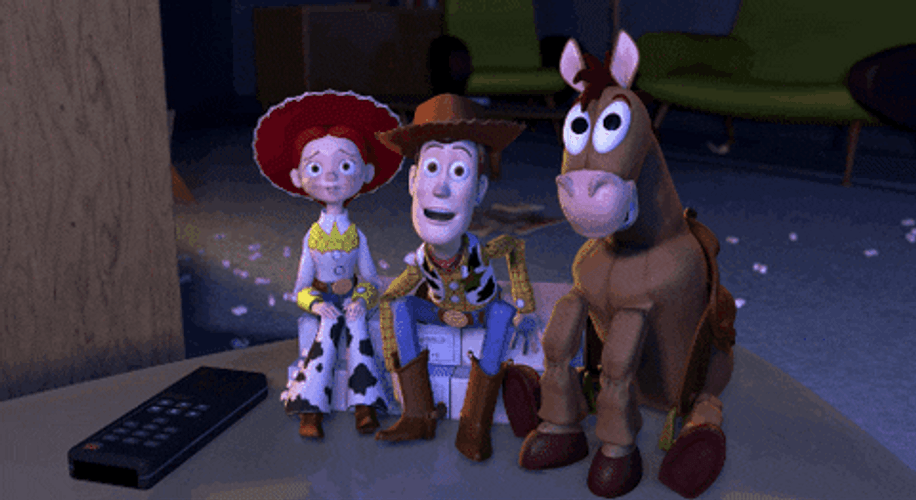 Jessie, Woody, And Bullseye Toy Story GIF
