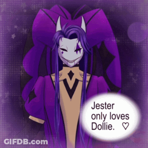 Jester Only Loves Dollie GIF