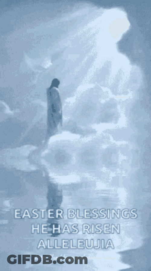 Jesus Ascending To Heaven He Has Risen GIF