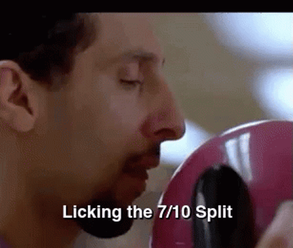 Jesus Big Lebowski Licking The 7/10 Split GIF