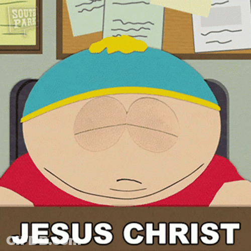 Jesus Christ Eric Cartman South Park GIF