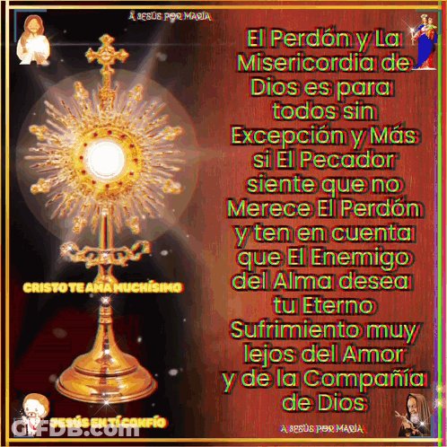 Jesus En Ti Confio Red Background GIF
