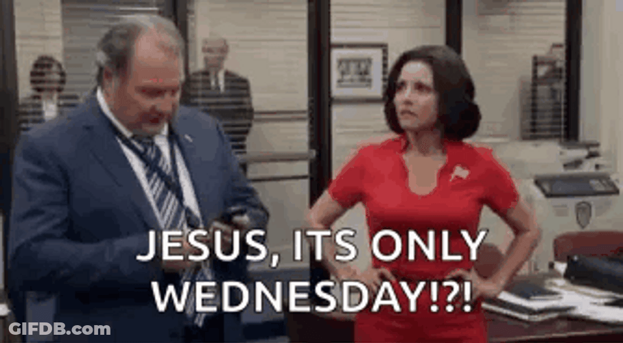 Jesus It's Only Wednesday Veep GIF