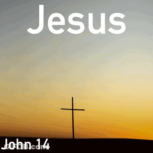 Jesus John 14 Cross Poster GIF
