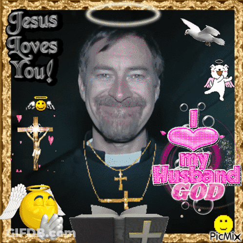 Jesus Loves You Priest GIF