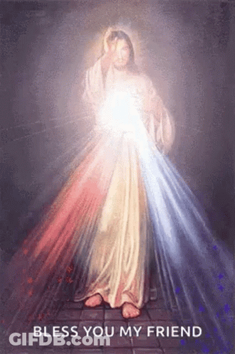 Jesus Painting Bless You My Friend GIF