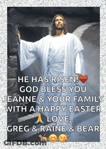 Jesus Saying He Has Risen GIF