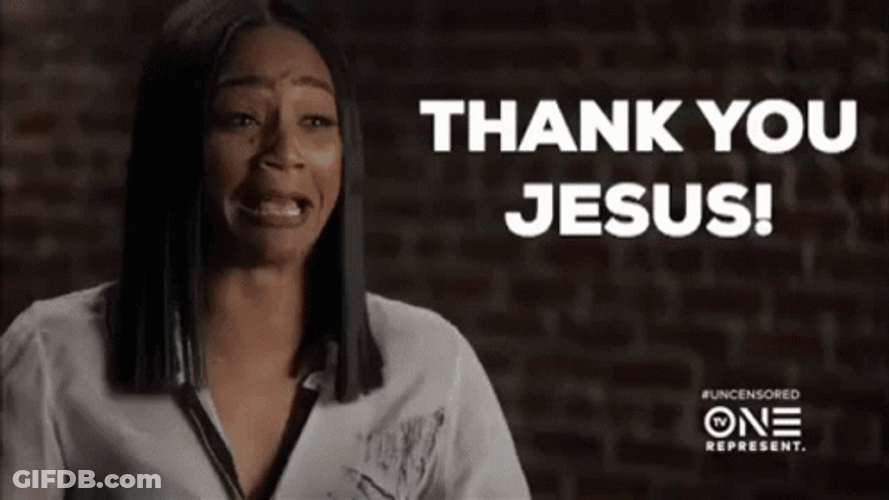 Jesus Thank You Crying Tiffany Haddish GIF