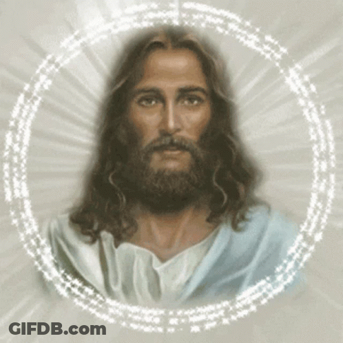 Jesus With White Halo GIF