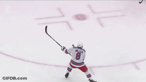 JetBlue Advertisement On Ice Rink GIF