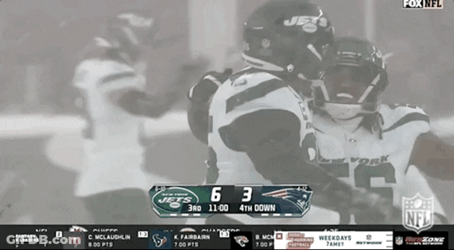 Jets Celebration While Snowing GIF