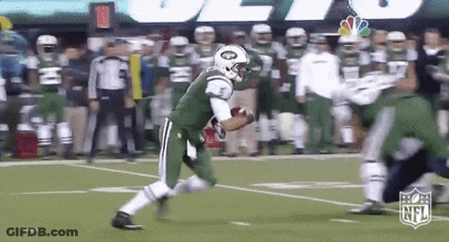 Jets Players Falling Down GIF