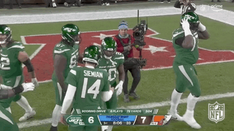 Jets Players Walking In The Field GIF
