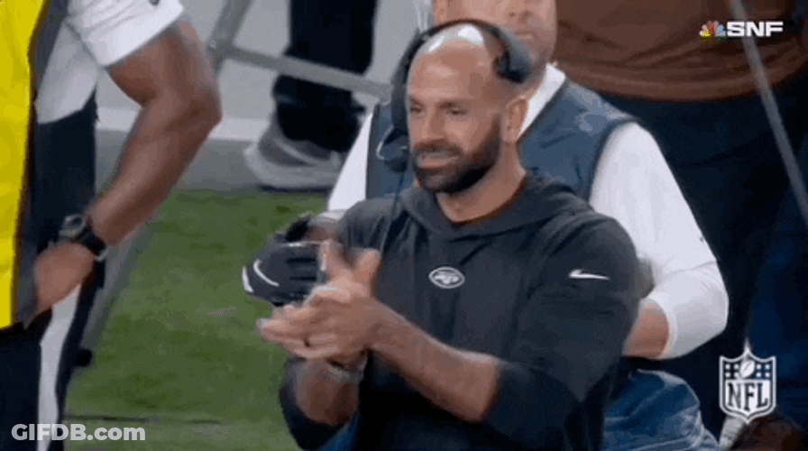 Jets Robert Saleh Clapping GIF