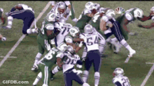 Jets Vs Patriots Football Game GIF