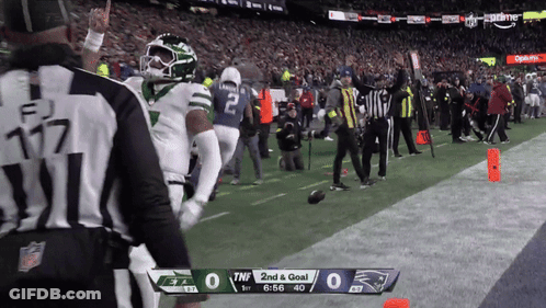 Jets Vs Patriots Football Game GIF