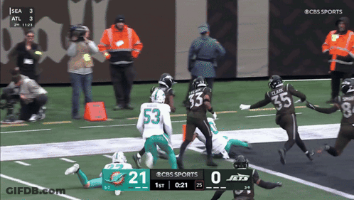 Jets Vs Seahawks Football Game On CBS Sports GIF
