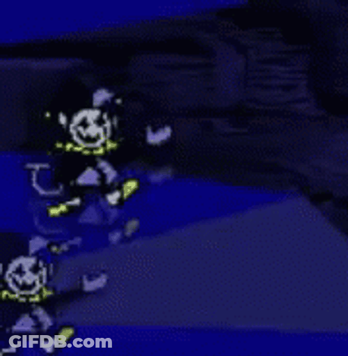 Jevil Dance Bounce Around GIF