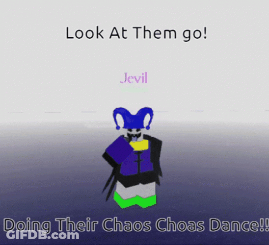 Jevil Deltarune Chaos Dance Look At Them Go GIF
