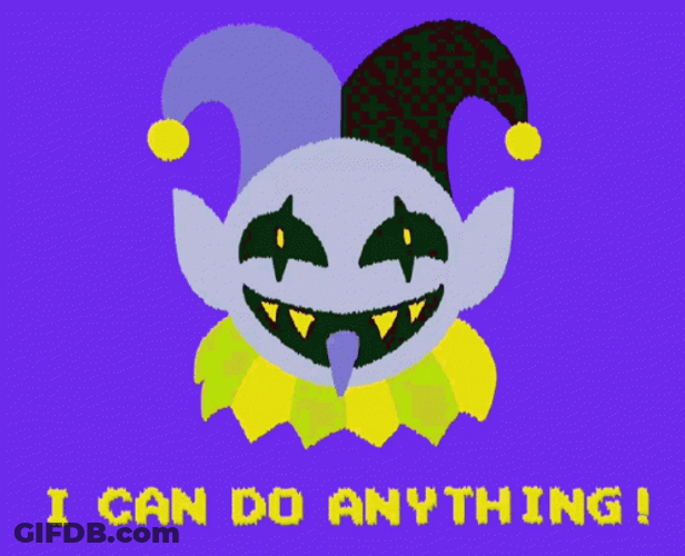Jevil Deltarune Glitch I Can Do Anything GIF