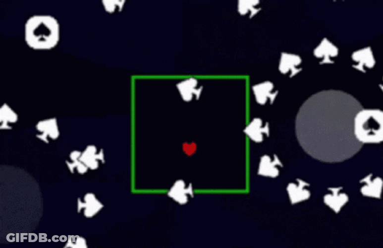 Jevil Deltarune Heart Spades Spread GIF