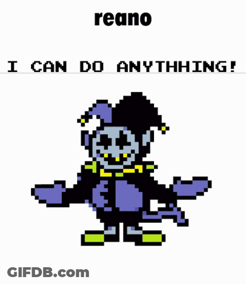 Jevil Deltarune I Can Do Anything Pixel Clown Dance GIF