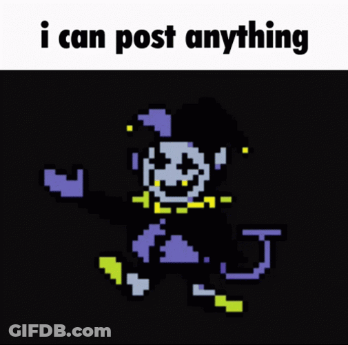 Jevil Deltarune I Can Post Anything GIF