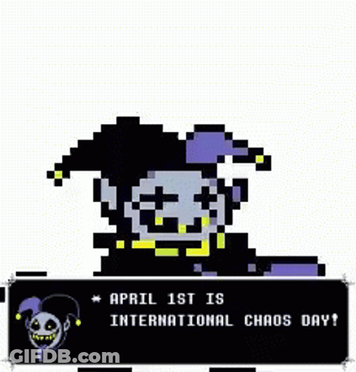 Jevil Deltarune Pixel International Chaos Day GIF