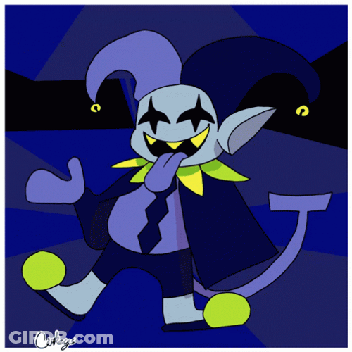 Jevil Float Body Flash GIF