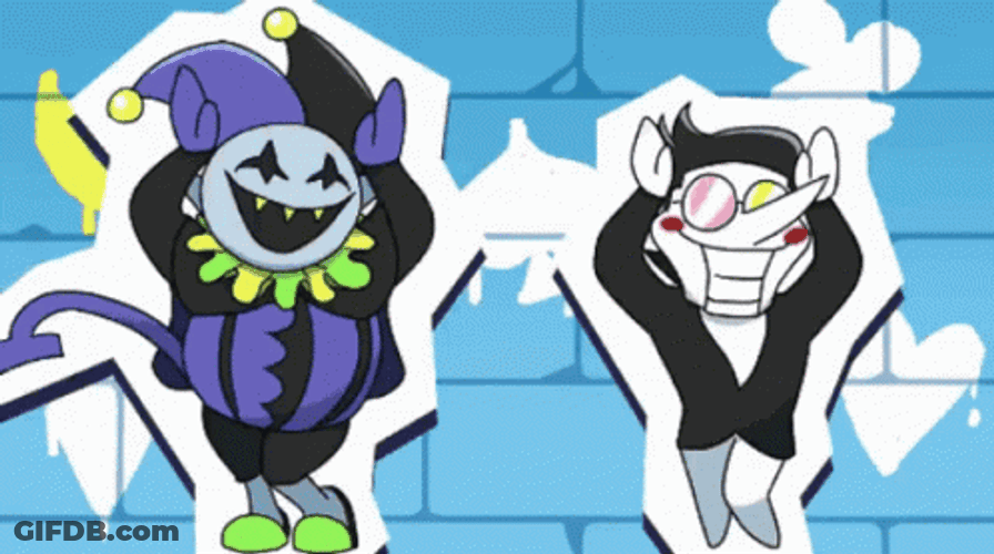 Jevil Spamton Deltarune Dance GIF