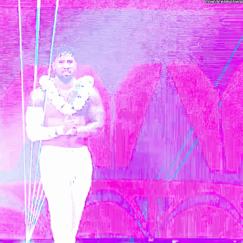 Jey Uso Laser Light Entrance GIF