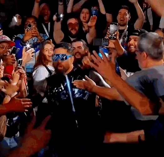 Jey Uso Mingling With The Crowd GIF