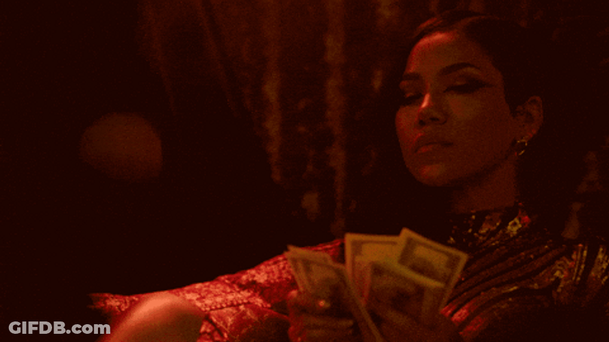 Jhene Aiko Holding Money Music Video GIF