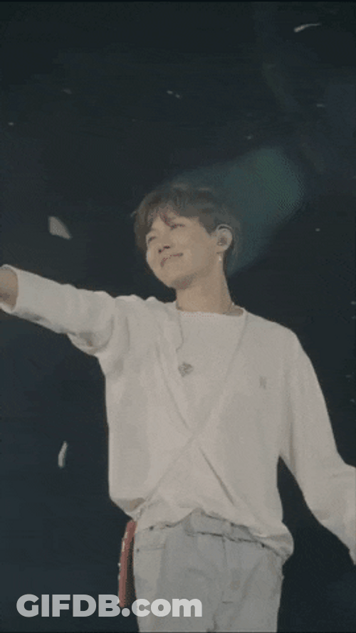 Jhope Waving To Fans GIF