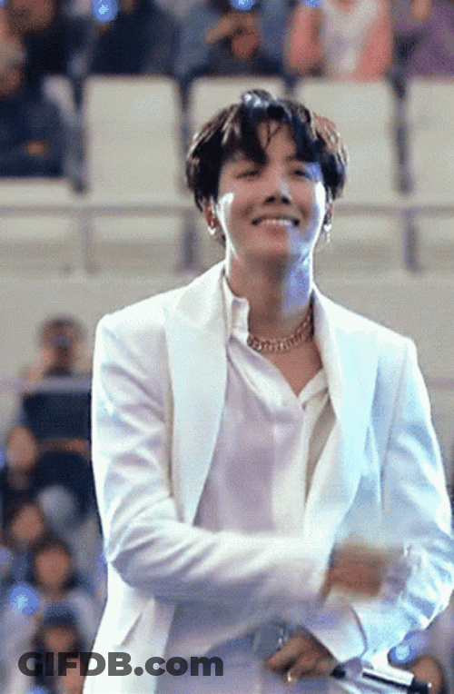 Jhope Wearing White GIF
