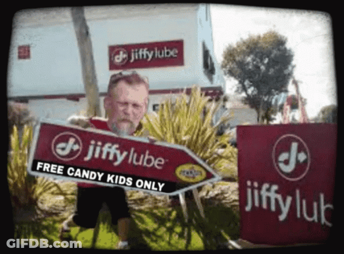 Jiffy Lube Free Candy Kids Only GIF