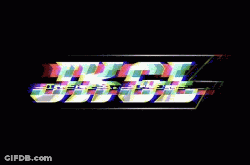 Jigg Glitch Effect On Black Background GIF