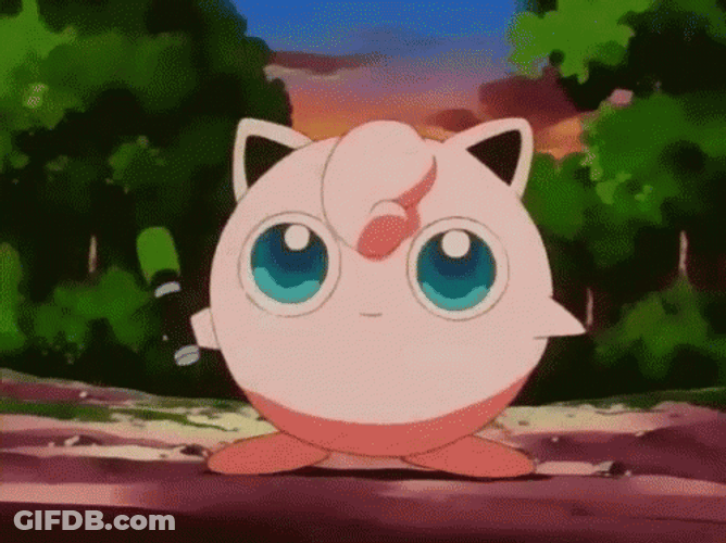 Jigglypuff Cute Open Close Eyes GIF