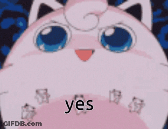 Jigglypuff Cute Yes Reaction GIF