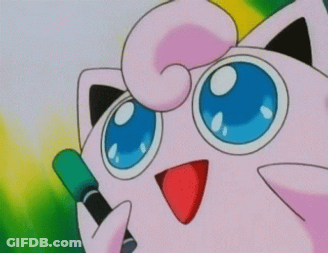 Jigglypuff Happy Face GIF