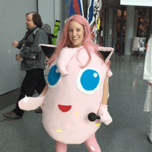 Jigglypuff Pokemon  Cosplay GIF