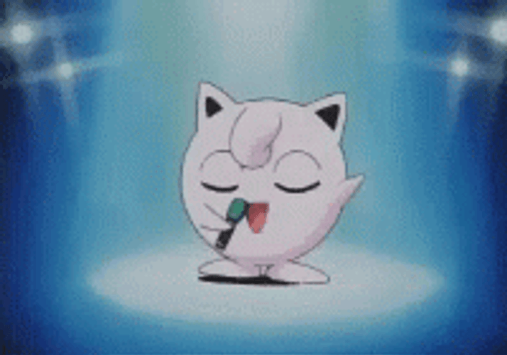 Jigglypuff Singing On Spotlight GIF